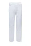 Pistola Charlie High Rise Straight Jean In White In White