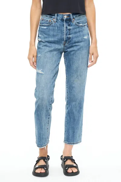 Pistola Charlie High Rise Straight Jeans In Antidote In Multi