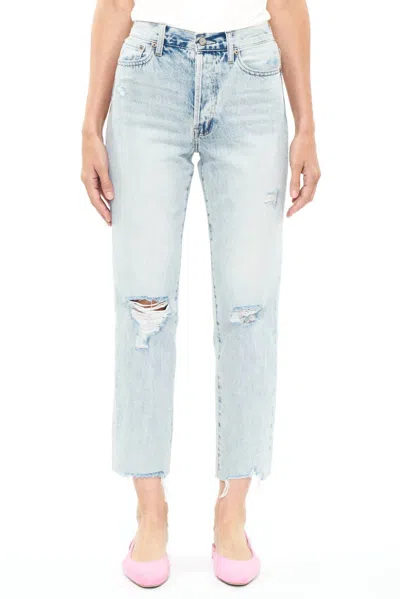 Pistola Charlie High Rise Straight Jeans In Hysteria Distressed In Multi