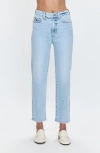 Pistola Charlie High Waist Ankle Straight Leg Jeans In Blue