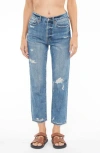 Pistola Lennon High Rise Crop Boot Jeans In Denny In Arroyo Distressed