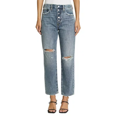 Pistola Charlie Straight Jean In Destructed Pulse In Blue