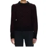 Pistola Coco Puff Sleeve Sweater In Amour In Multi