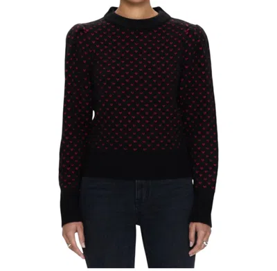 Pistola Coco Puff Sleeve Sweater In Amour In Multi