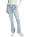 Pistola Kate Distressed Raw Hem Ankle Straight Leg Jeans In Blue