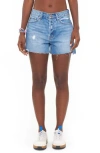 Pistola Connor Relaxed High Rise Vintage Short In Blue In Solstice Vintage
