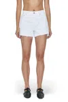 Pistola Nova Denim Shorts In White Lightning In Multi