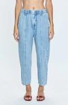 Pistola Court Mid-rise Relaxed Straight Jeans In Jardin
