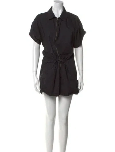 Pre-owned Pistola Crew Neck Romper In Black