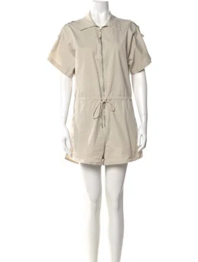 Pre-owned Pistola Crew Neck Romper In Neutral