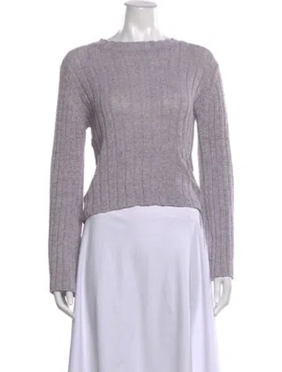 Pre-owned Pistola Crew Neck Sweater In Purple