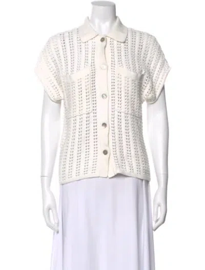 Pre-owned Pistola Crew Neck Sweater In White