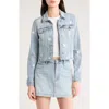 Pistola Crop Denim Jacket In Zodiac