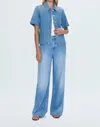 Pistola Cyndi Denim Shirt In Palo Alto In Blue