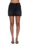 Pistola Daisy Low Slung Mini Skirt In Caviar In Black