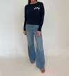 Pistola Dalia High Rise Wide Leg Jeans In Palo Alto In Multi