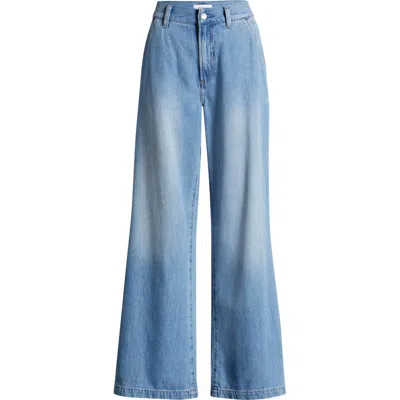 Pistola Dalia High Waist Wide Leg Jeans In Palo Alto