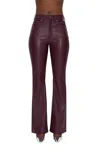 Pistola Dana High Rise Boot Jeans In Burgundy In White