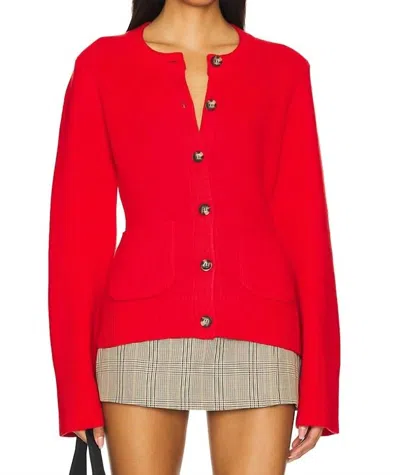 Pistola Dani Cardigan In Rouge