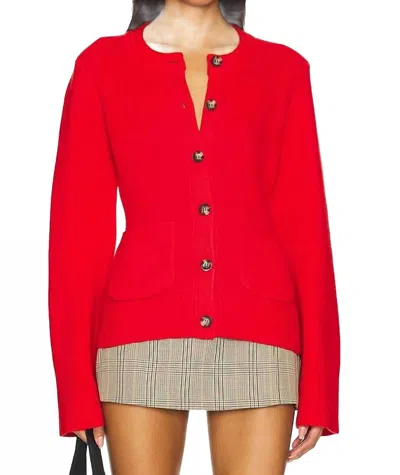 Pistola Dani Cardigan In Rouge In Multi