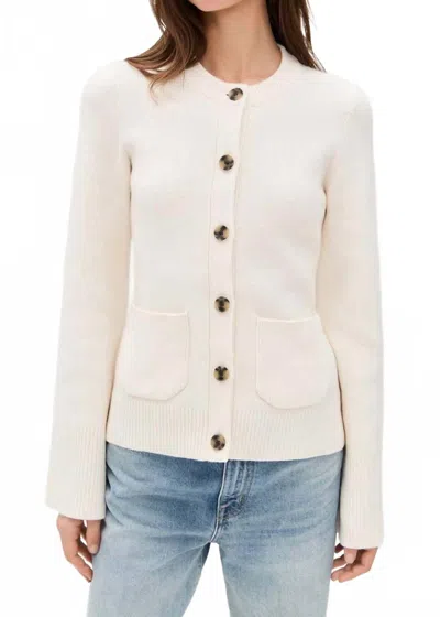 Pistola Dani Cinched Waist Sweater In Shell In Neutral