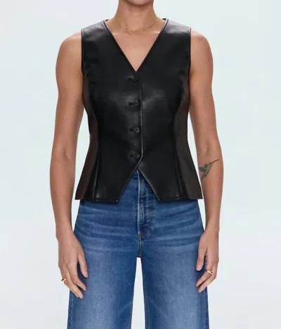 Pistola Danica Sleeveless Vest In Onyx In Black