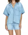 Pistola Della Denim Snap-up Shirt In Blue