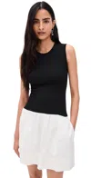 Pistola Denim Adrienne Dress Noir And Le Blanc In Multi