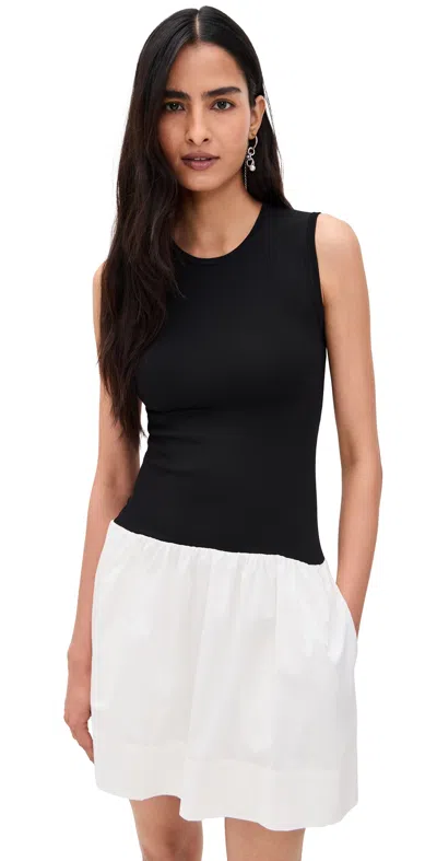 Pistola Denim Adrienne Dress Noir And Le Blanc In Multi