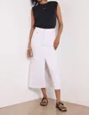 Pistola Denim Alice Midi Skirt In White In White