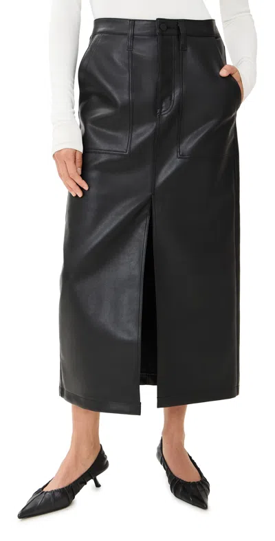 Pistola Denim Alice Utility Skirt Slate Black