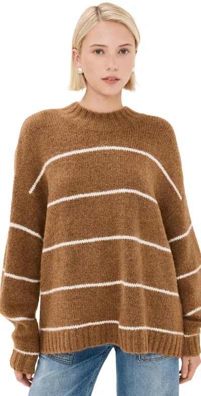 Pistola Denim Carlen Sweater Caramel White Stripe