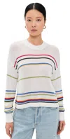 Pistola Denim Eva Sweater White Multi Stripe
