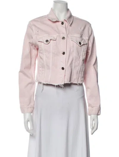Pre-owned Pistola Denim Jacket In Pink