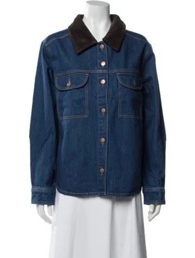 Pre-owned Pistola Denim Jacket W/ Tags In Blue
