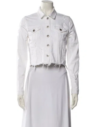 Pre-owned Pistola Denim Jacket In White