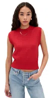 Pistola Denim Leandra Sleeveless Sweater Ruby In Ruby