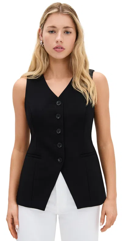 Pistola Denim Lila Waistcoat Black