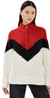 Pistola Denim Maribel Pullover Multi Chevron In Multi Chevron