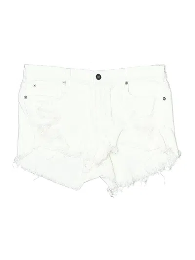 Pre-owned Pistola Denim Shorts In White