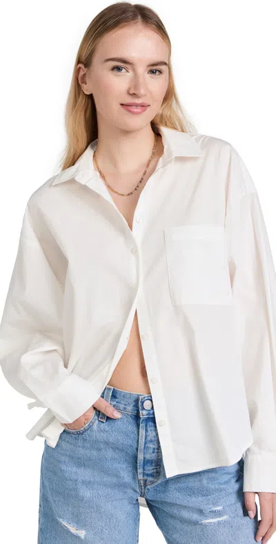 Pistola Denim Sloane Top In Le Blanc