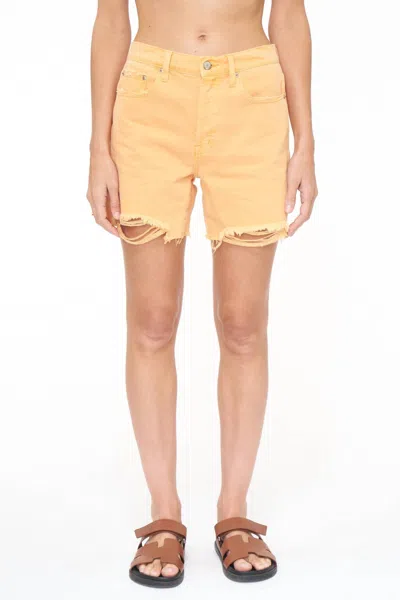 Pistola Devin High Rise Mom Cut Off Shorts In Nectar In Multi