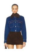 Pistola Devon Relaxed Shacket In Blue