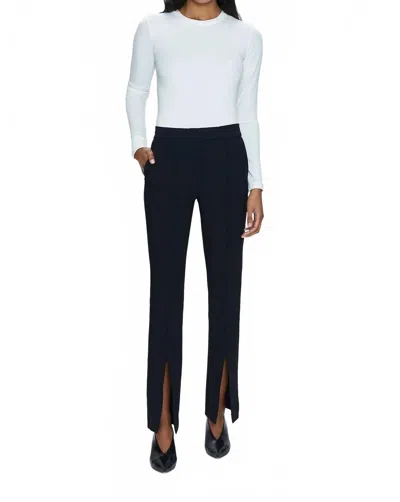 Pistola Diana Mid-rise Front Slit Trouser In Black