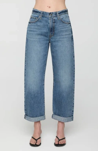 Pistola Donny Cuffed High Waist Boyfriend Jeans In Wilcox