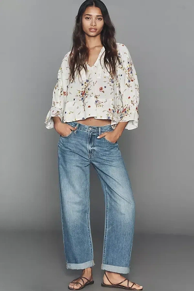 Pistola Donny High-rise Relaxed Jeans In Brown