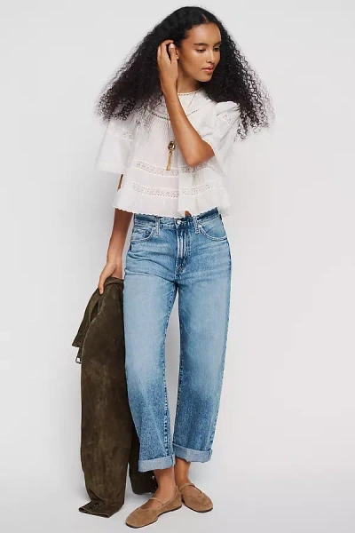 Pistola Donny High-rise Relaxed Jeans In Blue