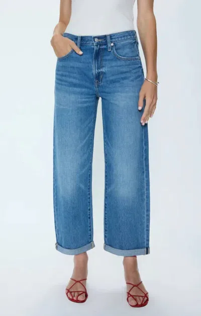 Pistola Donny Rolled Hem Boyfriend Jeans In Heartfelt In Multi