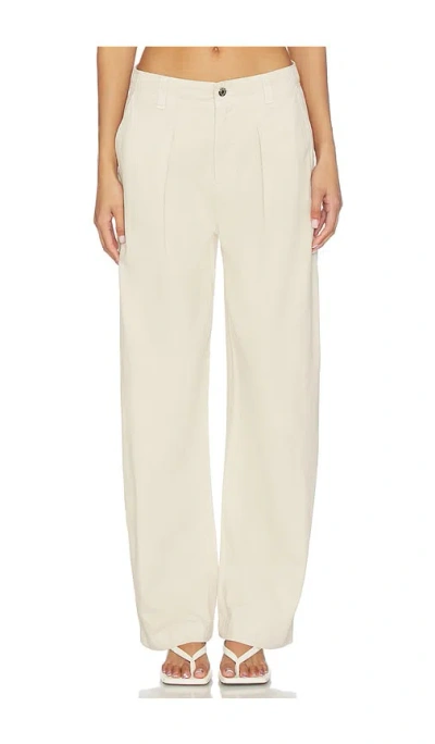 Pistola Eden Plated Barrel Trouser In Nude