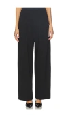 Pistola Eden Pleated Ponte Trouser In Black
